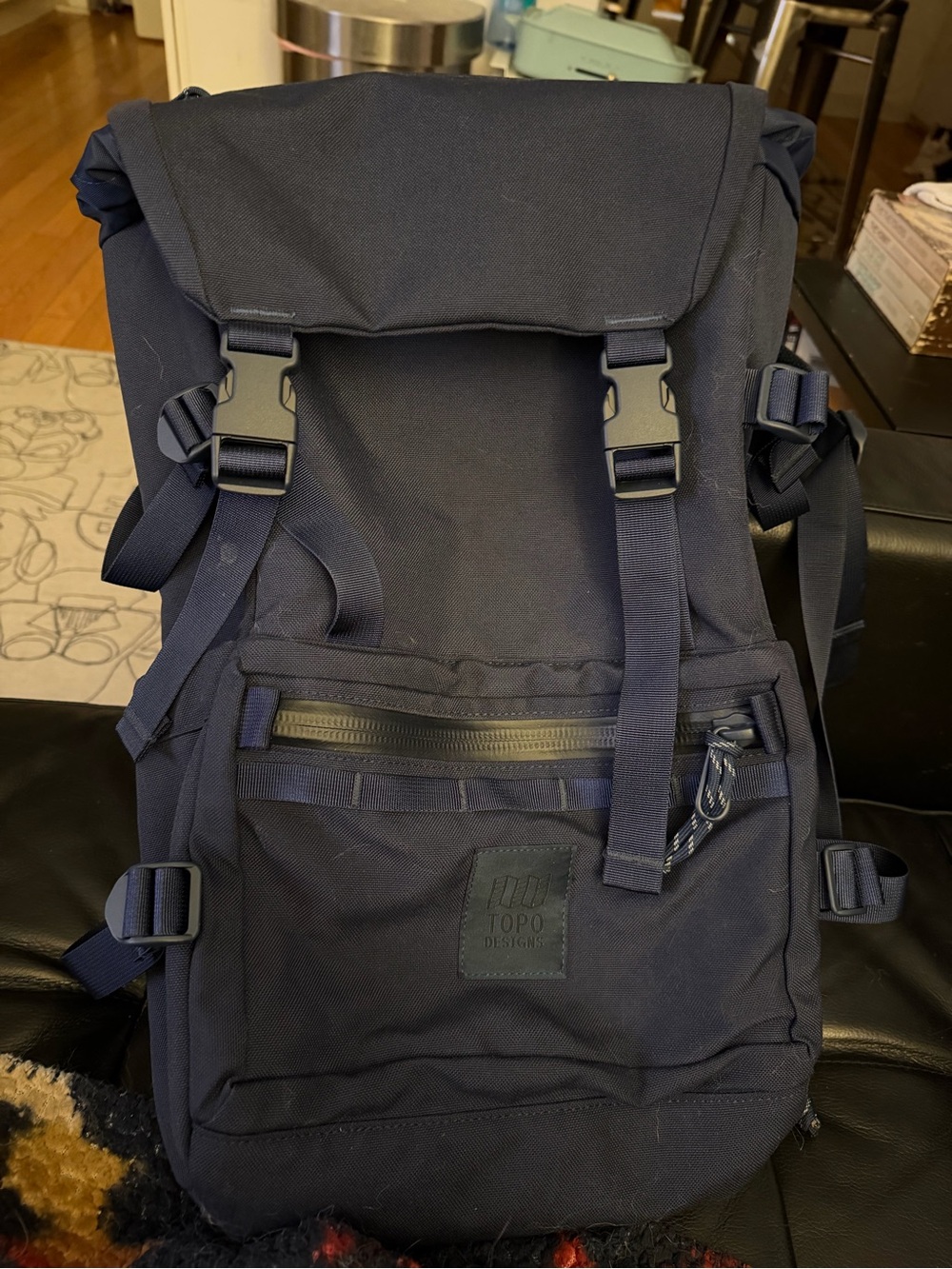 Topo Designs Navy Rover Pack Tech
